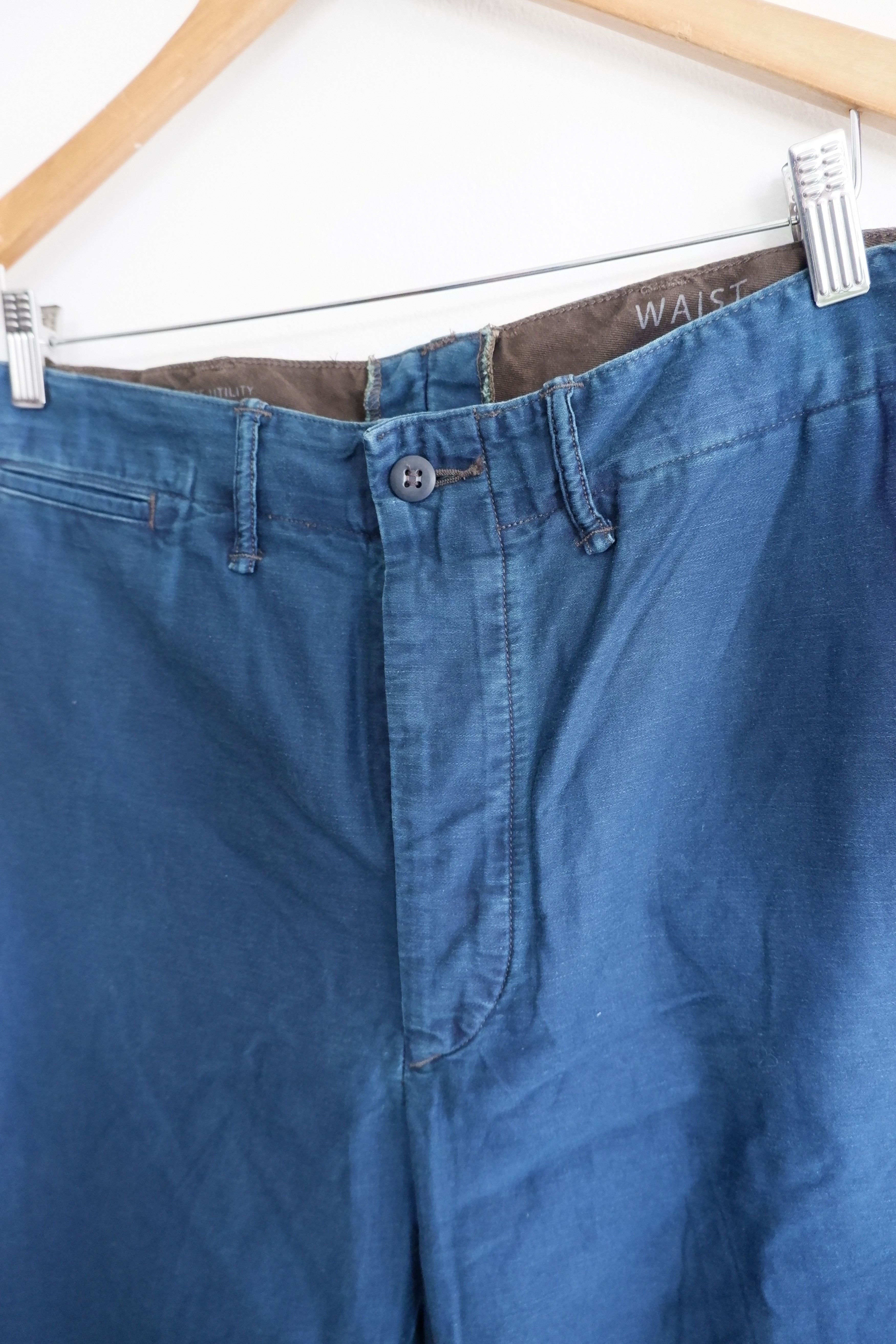 RRL Ralph Lauren Vintage Double RL Indigo Pants Size US 34 / EU 50 - 3 Thumbnail