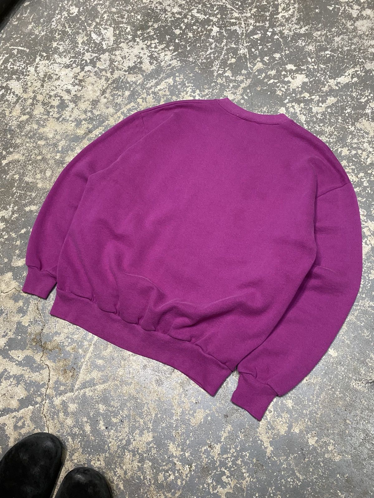 Vintage Vintage Purple Jerzees Blank Pullover Crewneck Sweatshirt Size US XL / EU 56 / 4 - 8 Thumbnail