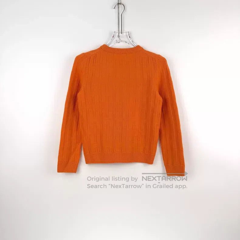 Hermes Hermes Orange Wool Sweater Size XS / US 0-2 / IT 36-38 - 4 Thumbnail