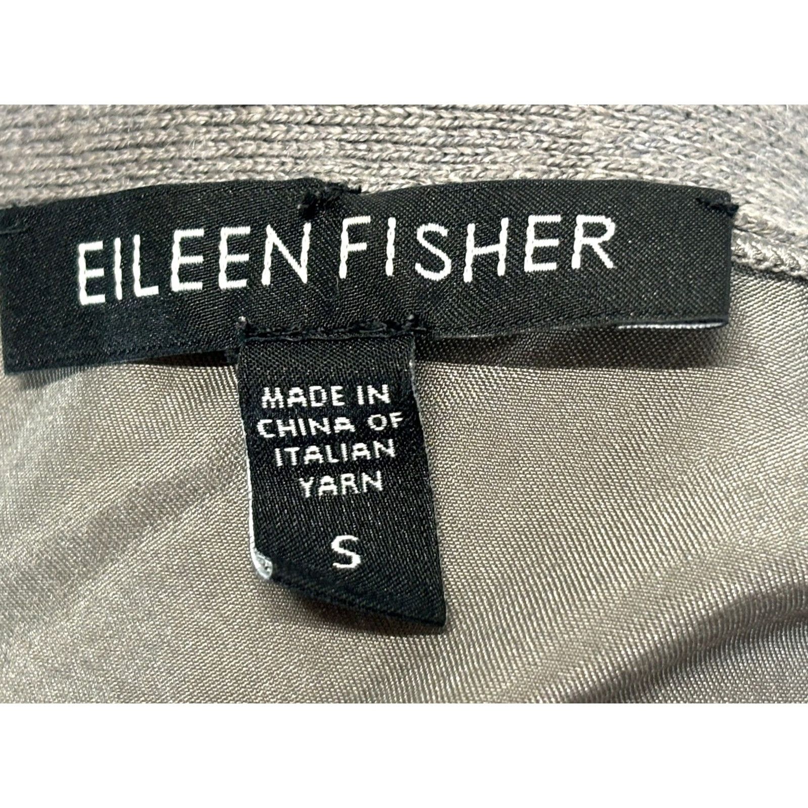 Eileen Fisher Eileen Fisher Shirt Sweater Womens S Gray Linen Silk Mixed Media V-Neck Short Sleeve Pullover Modern Lagenlook Oversized Size S / US 4 / IT 40 - 6 Thumbnail