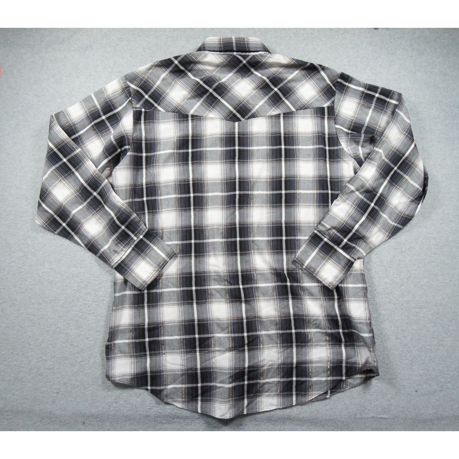 Vintage VINTAGE Ely Cattleman Shirt Large Black Button-Down Pearl Snap Plaid Western Shirt Mens L Black Pearl Snap Western Button-Up Capable Size US L / EU 52-54 / 3 - 5 Thumbnail