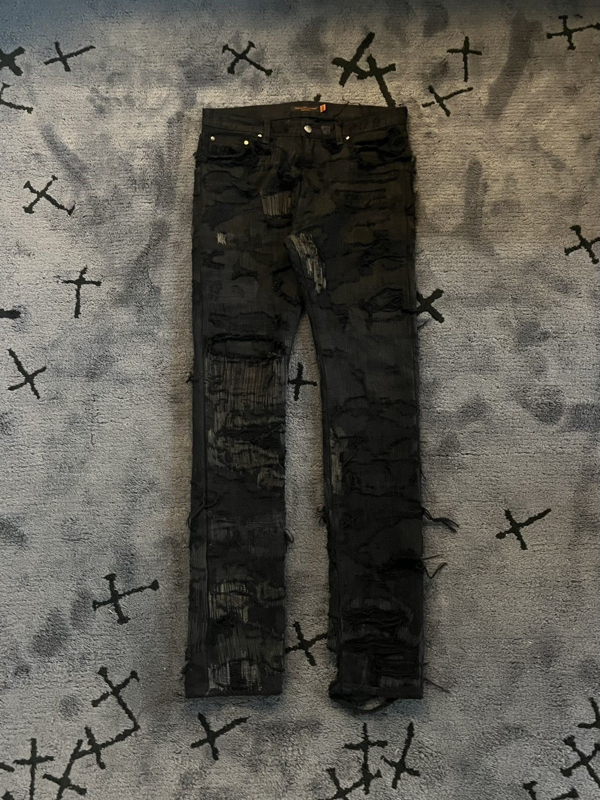 Undercover AW05 Arts and Crafts 85 Distressed Denim Size US 32 / EU 48 - 2 Thumbnail