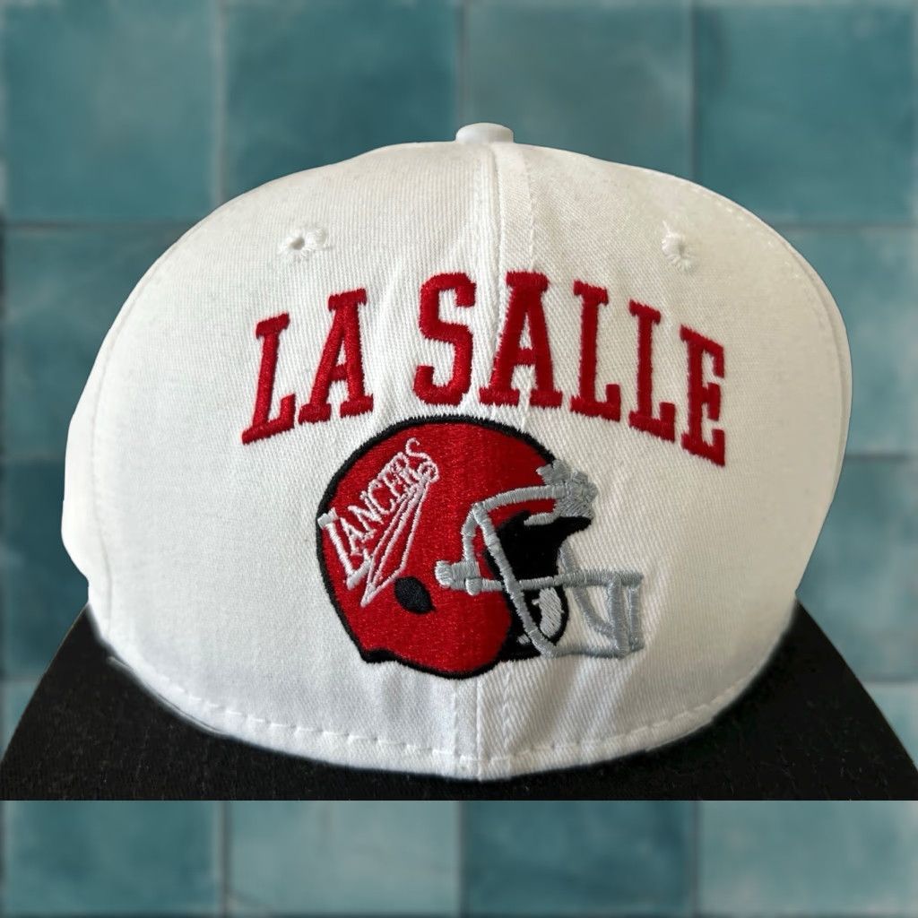 Vintage VINTAGE DeLong Lasalle Lancers Snapback Hat Mens White Adjustable 90s USA Made NWOT Ballcap Size ONE SIZE - 1 Thumbnail