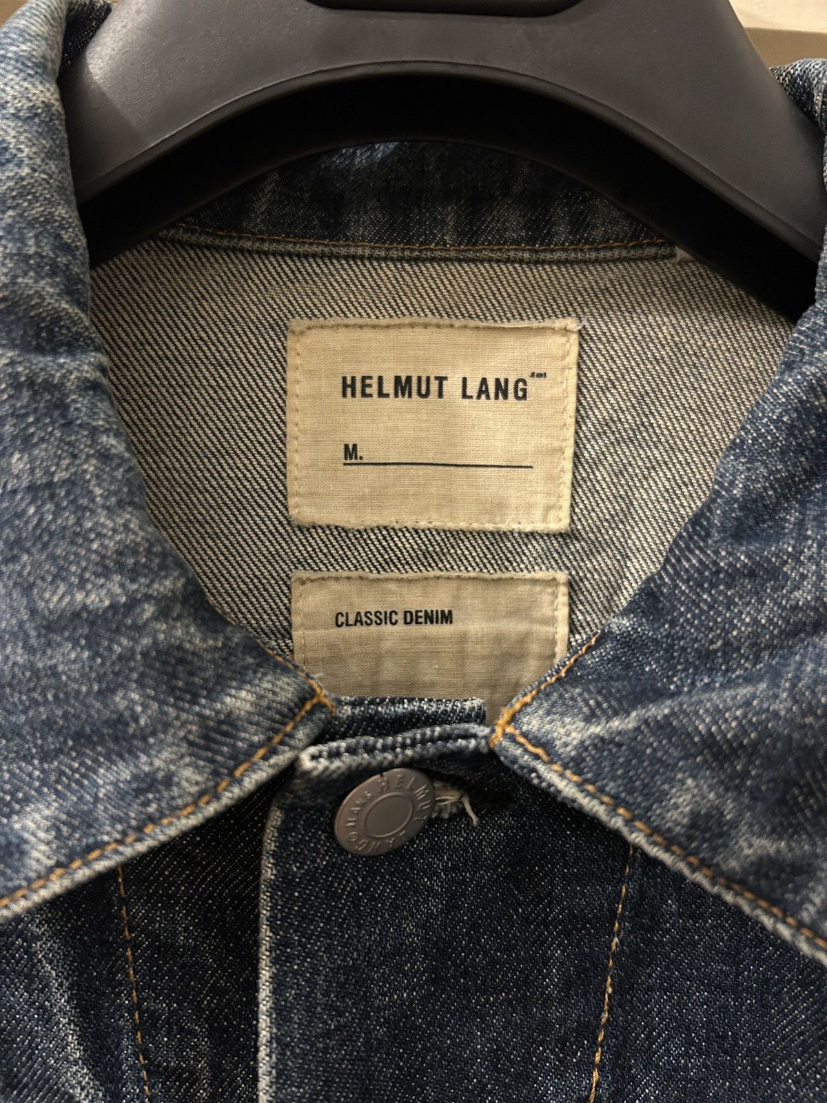 Helmut Lang 1999 raw denim type 3 trucker jacket Size US S / EU 44-46 / 1 - 7 Thumbnail