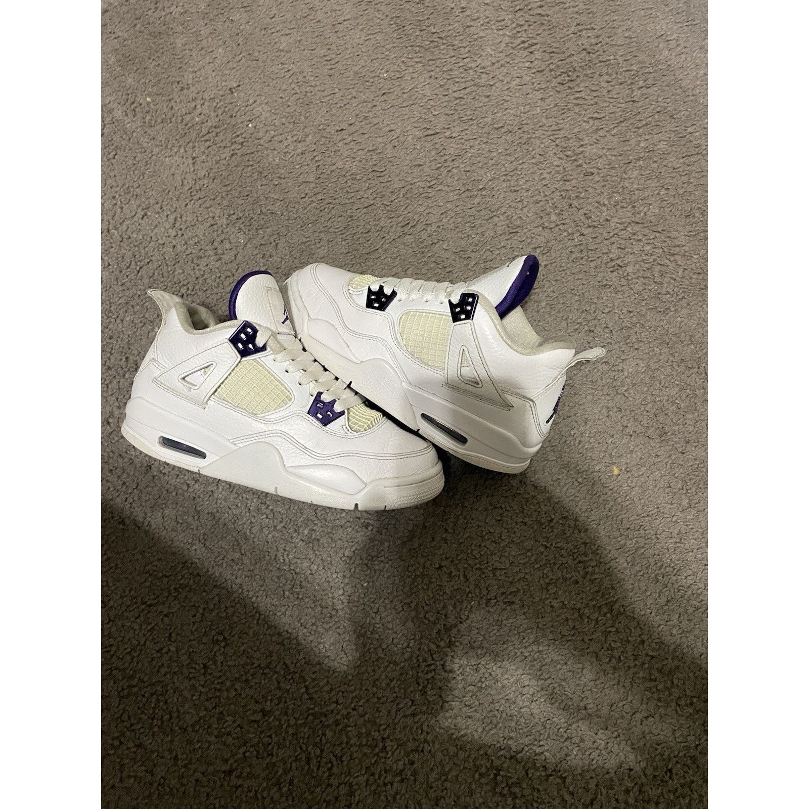 Jordan Brand Size 5y- Nike Air Jordan 4 Retro GS Purple Metallic Men's Size US 5 / EU 37 - 2 Thumbnail