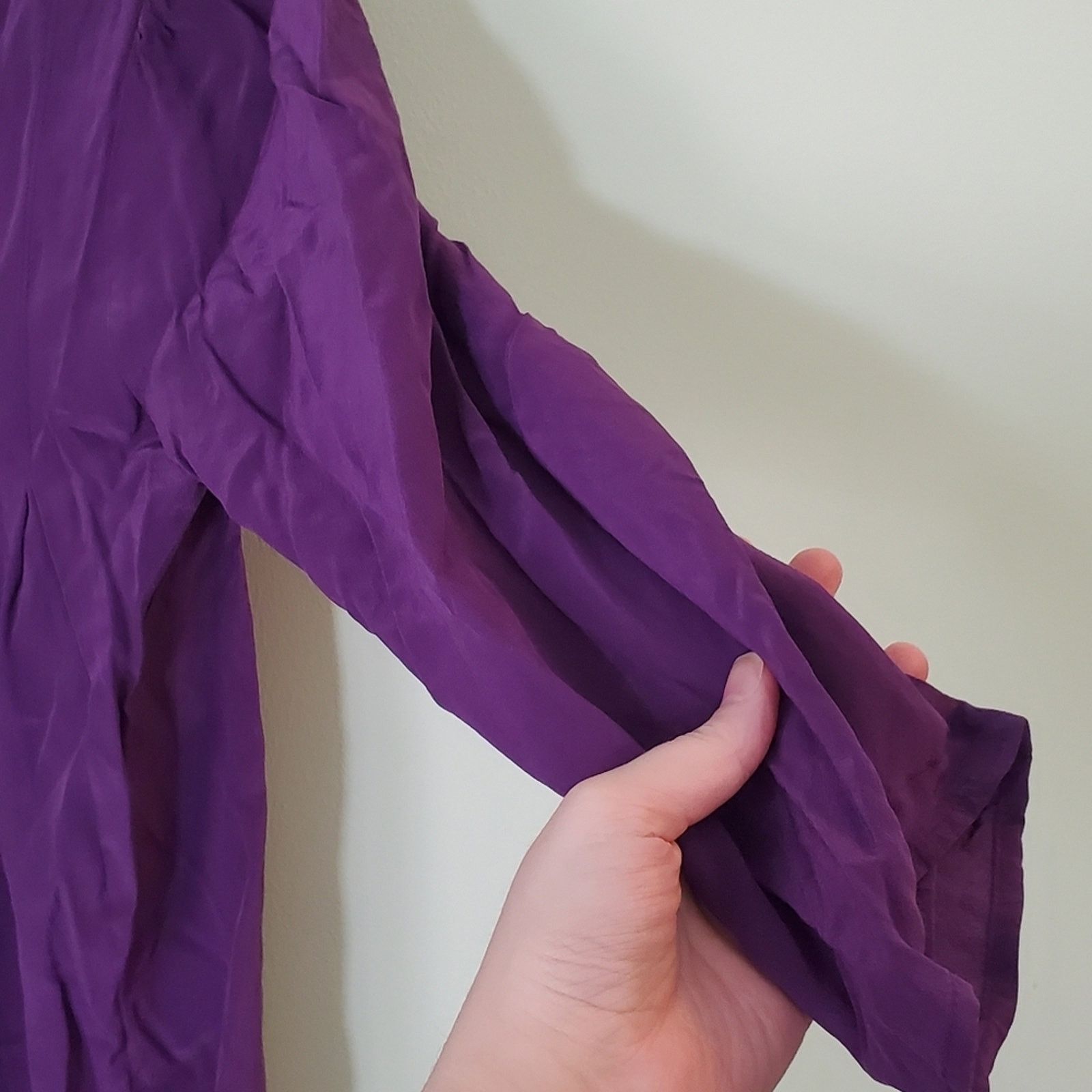 Other Madison Marcus Dark Purple Silk Shift Dress - Size Small Size S / US 4 / IT 40 - 8 Thumbnail