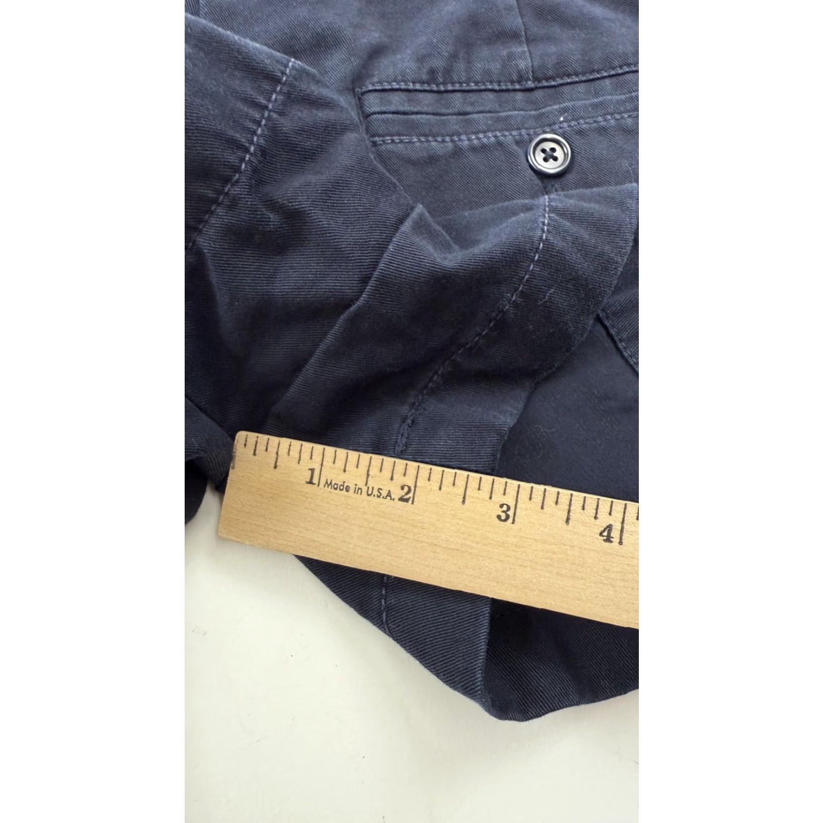 J.Crew J.Crew Chino Shorts Womens 6 Navy Blue 100% Cotton Classic Summer Casual Pockets Cuffed Size 28" / US 6 / IT 42 - 5 Thumbnail