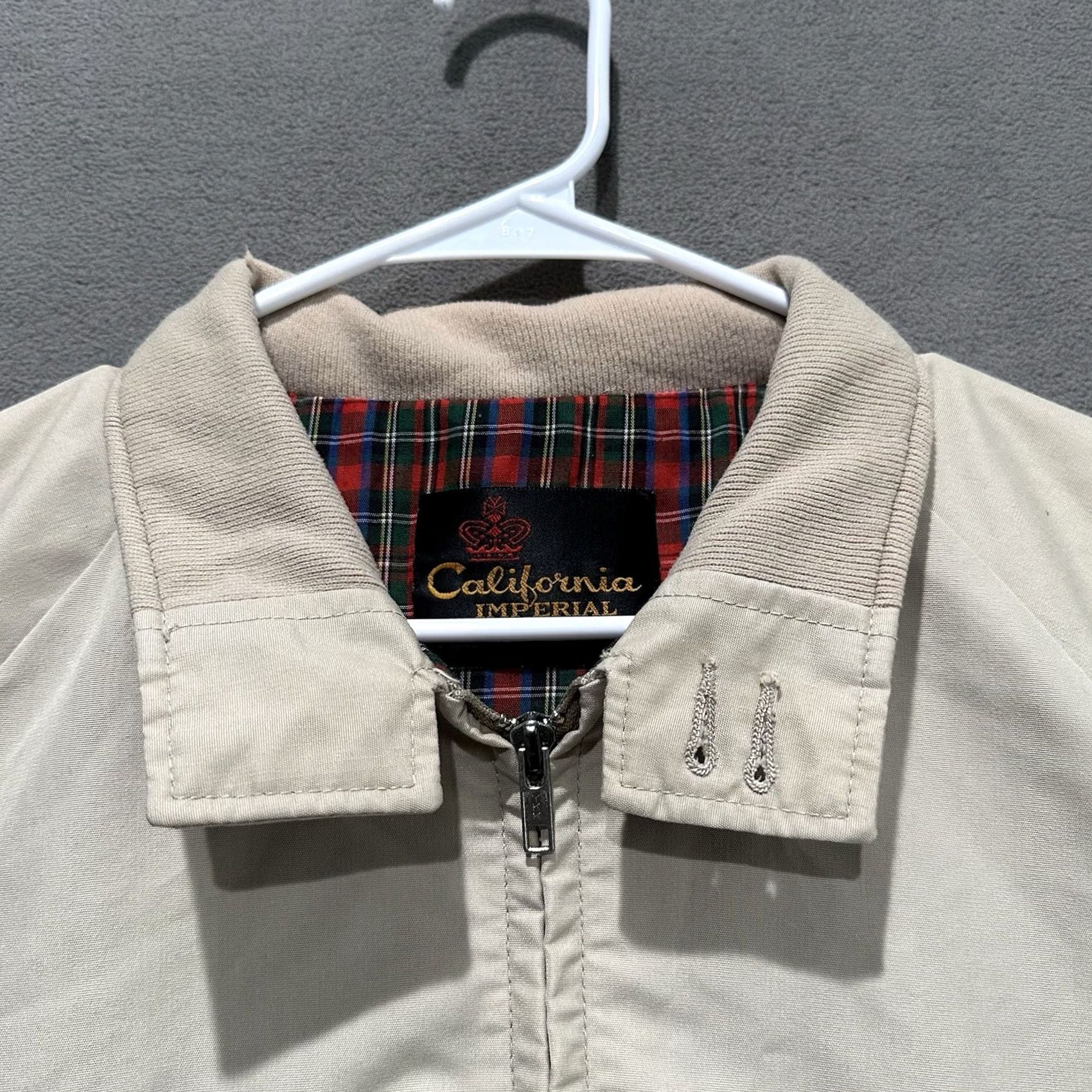 Imperial VINTAGE California Imperial Bomber Jacket Mens 2XL Beige Size US XXL / EU 58 / 5 - 4 Thumbnail