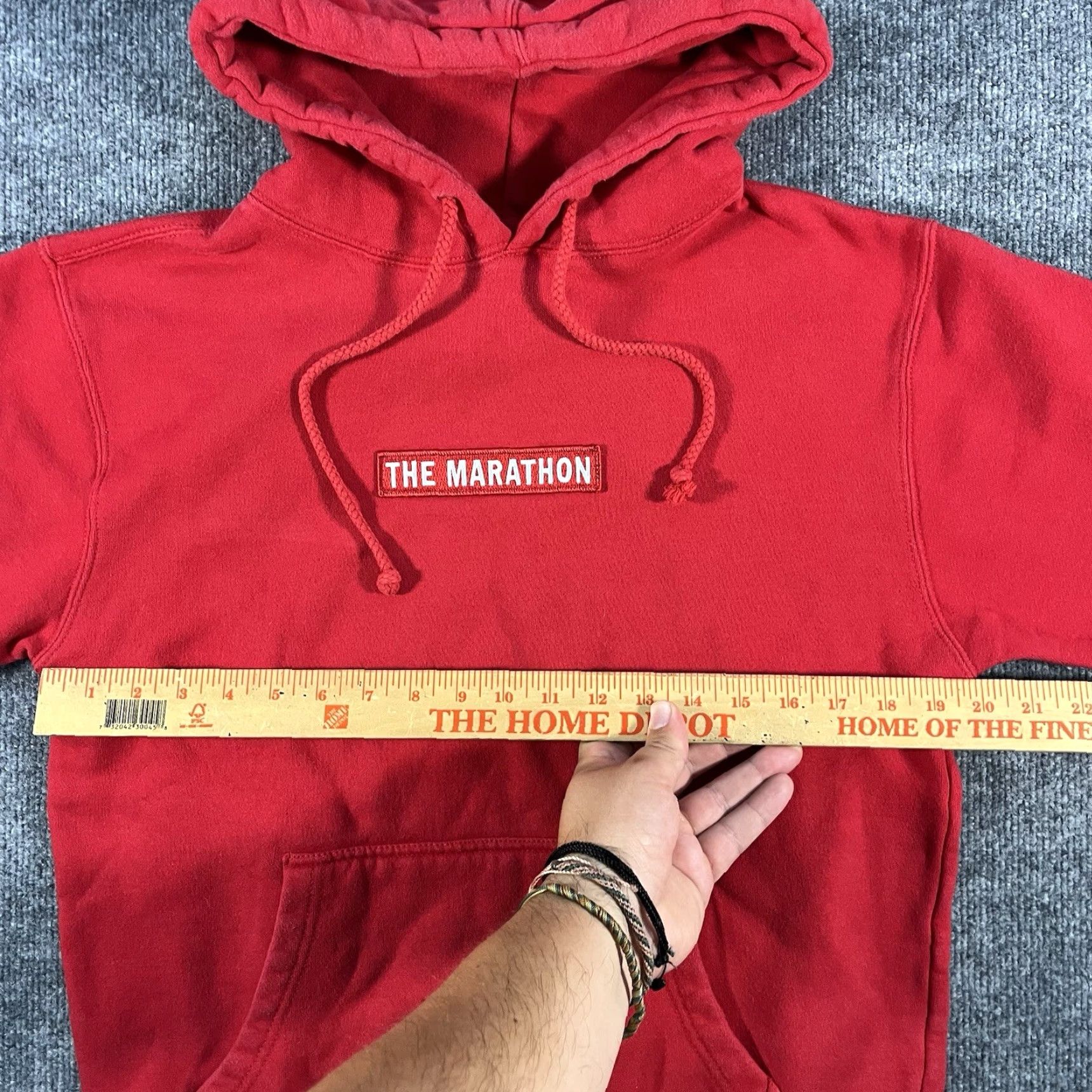 Vintage The Marathon TMC Red Graphic Pullover Hoodie Mens Small Nipsey Hussle Size US S / EU 44-46 / 1 - 4 Thumbnail