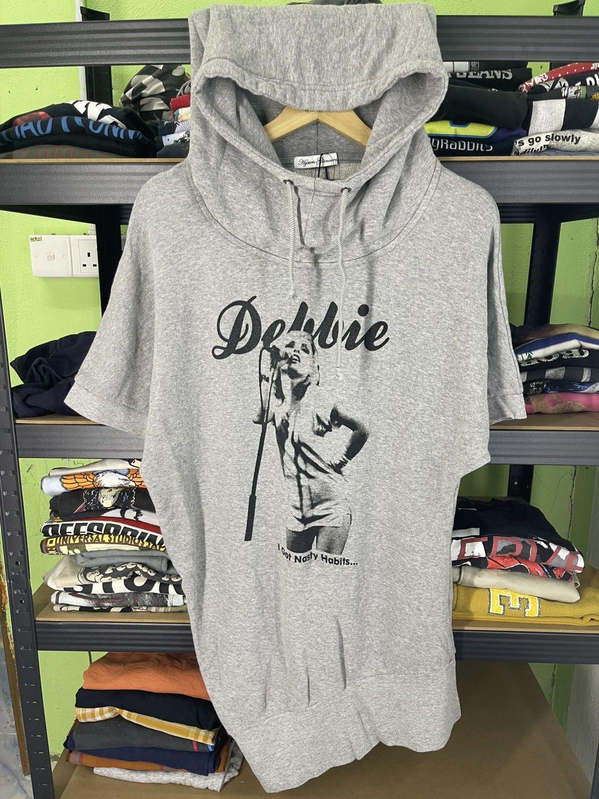 Hysteric Glamour Hysteric Glamour Blondie Debbie Hoodie Dress Grey Free Size Size ONE SIZE - 3 Thumbnail