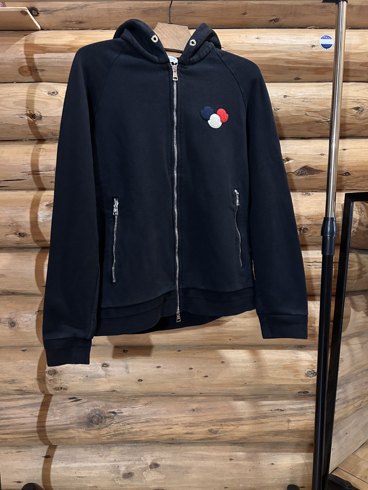 Moncler Moncler Maglia Cardigan /Zip Hoodie Triple Logo | Grailed