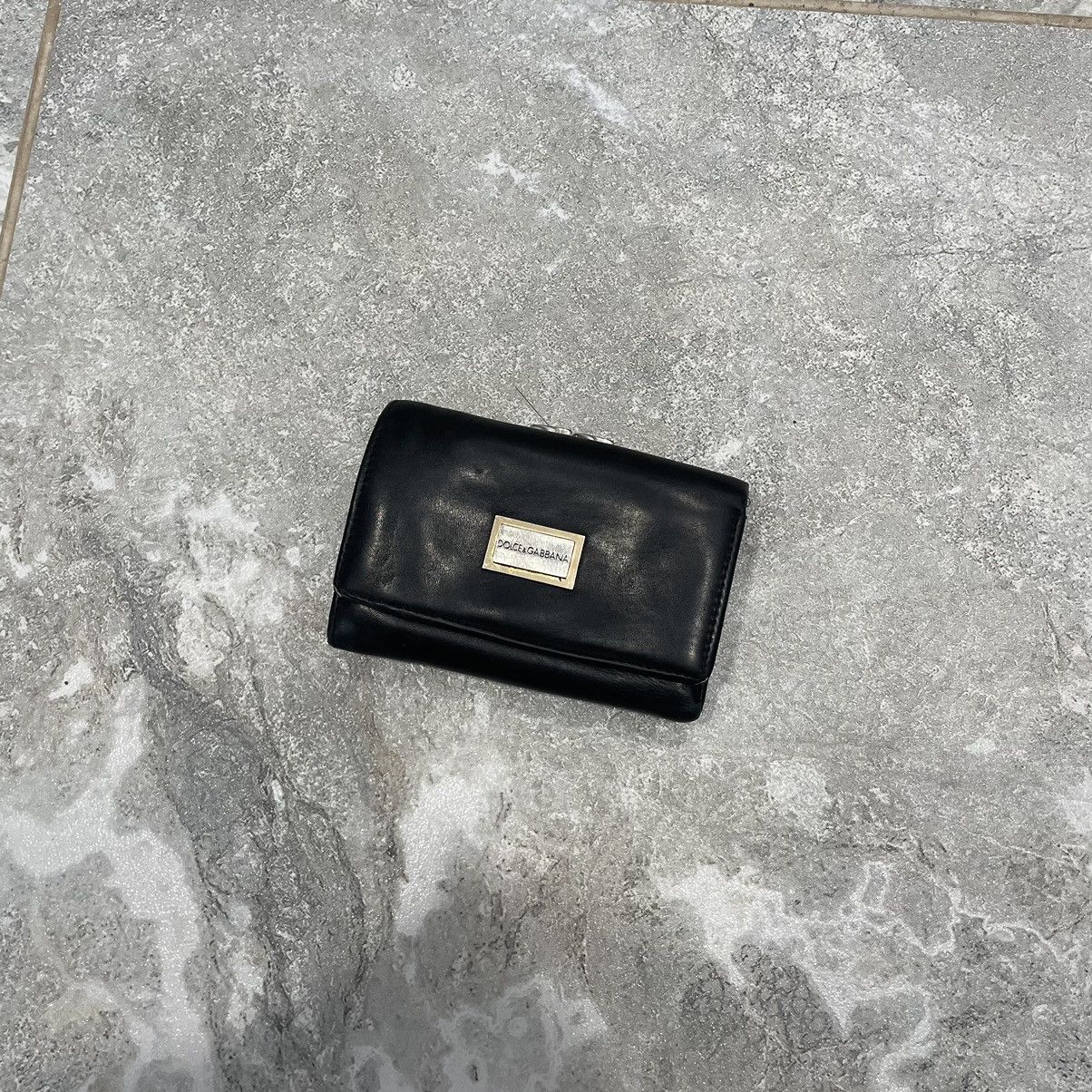 Dolce & Gabbana × Vintage RARE Dolce & Gabbana Steel Logo Vintage Leather Wallet 90s Size ONE SIZE - 1 Thumbnail