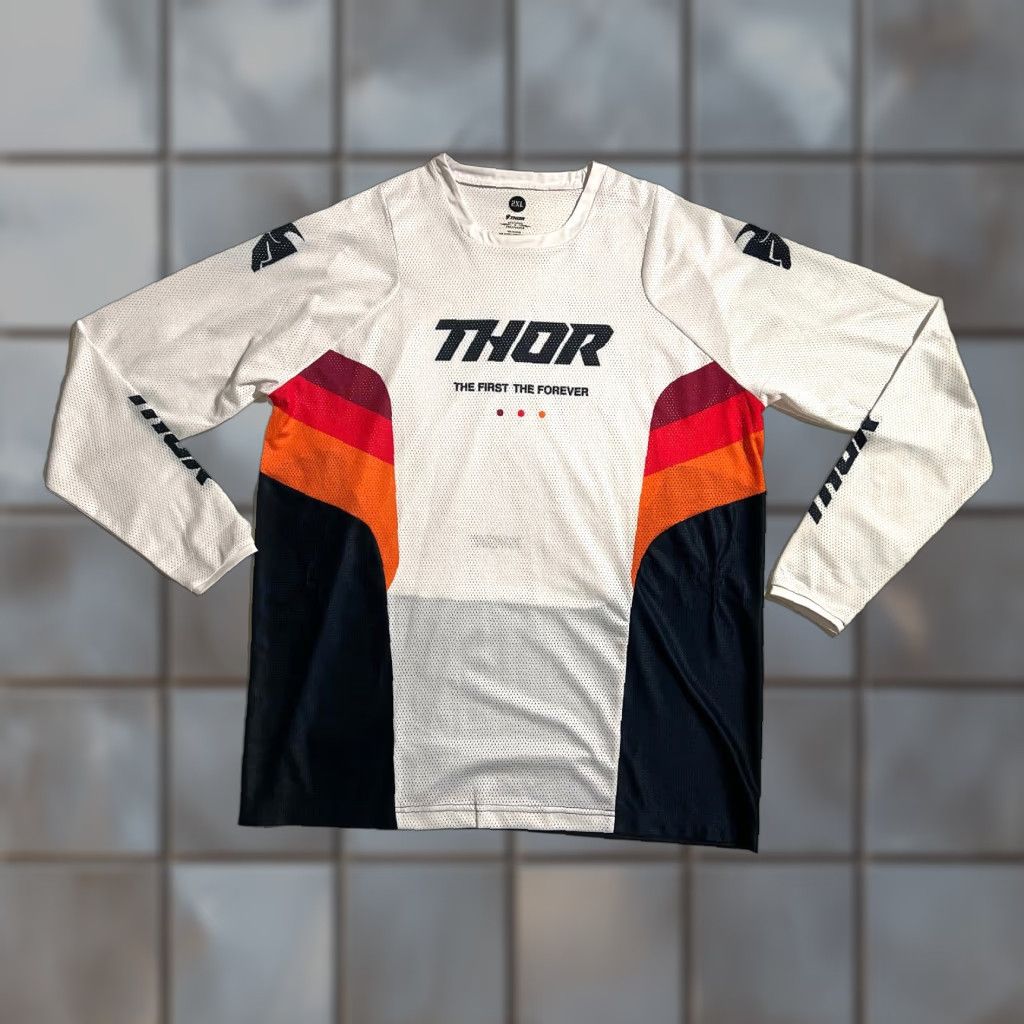 Vintage **VINTAGE THOR WHITE 2XL MOTOCROSS T-SHIRT** User: Vintage THOR WHITE 2XL MOTOCROSS T-SHIRT Size US XXL / EU 58 / 5 - 1 Thumbnail