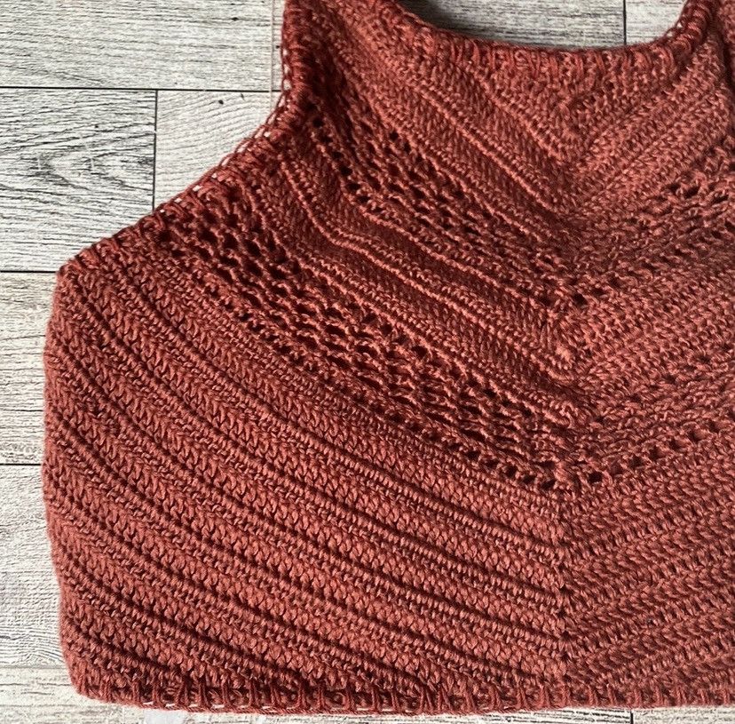 Target Basics Xhilaration, Copper/Rust Knit, Strappy, Halter Bikini Top Size M / US 6-8 / IT 42-44 - 15 Thumbnail