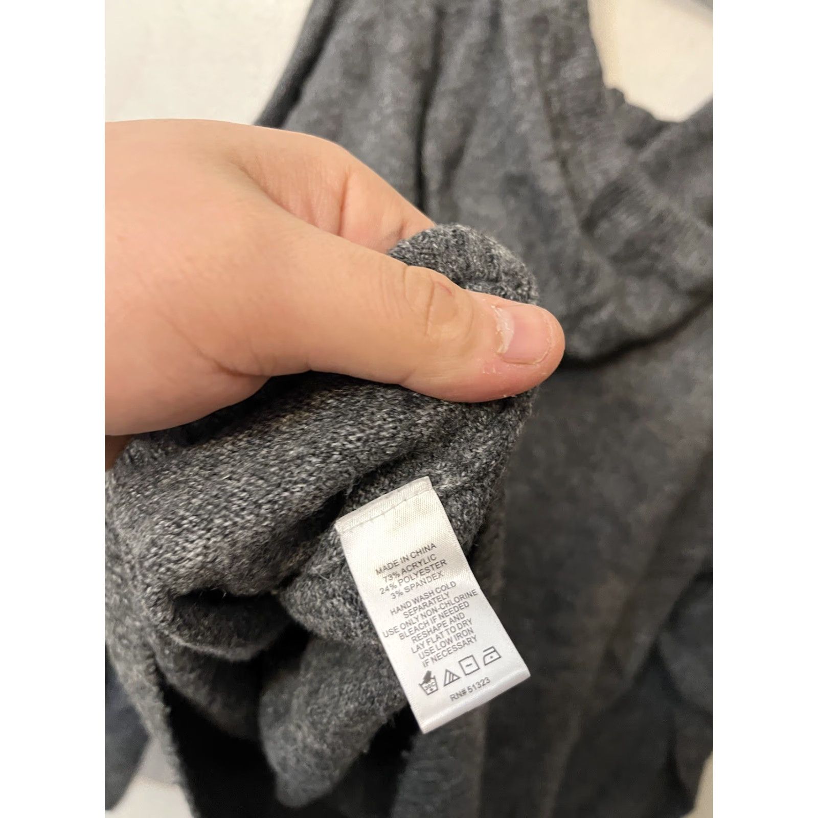 Vintage Cece Hooded Sweatshirt Women L Gray Acrylic Blend Size L / US 10 / IT 46 - 4 Thumbnail