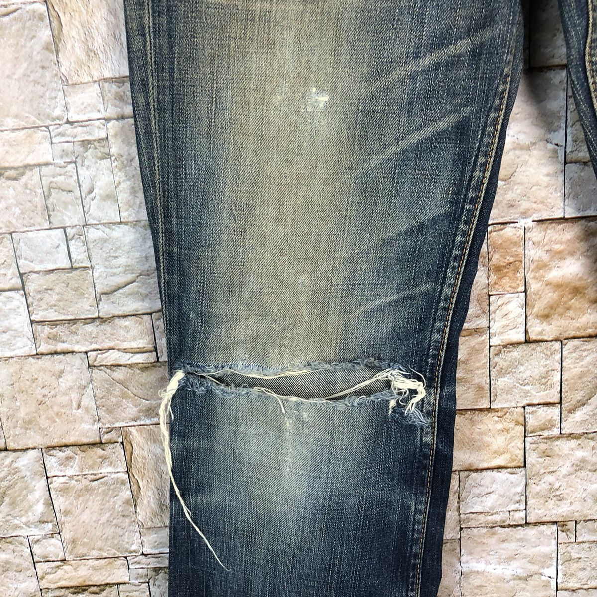 Levi's 707 Levis Blue vintage ripped Distressed Denim Pants #A588 Size US 29 - 10 Thumbnail