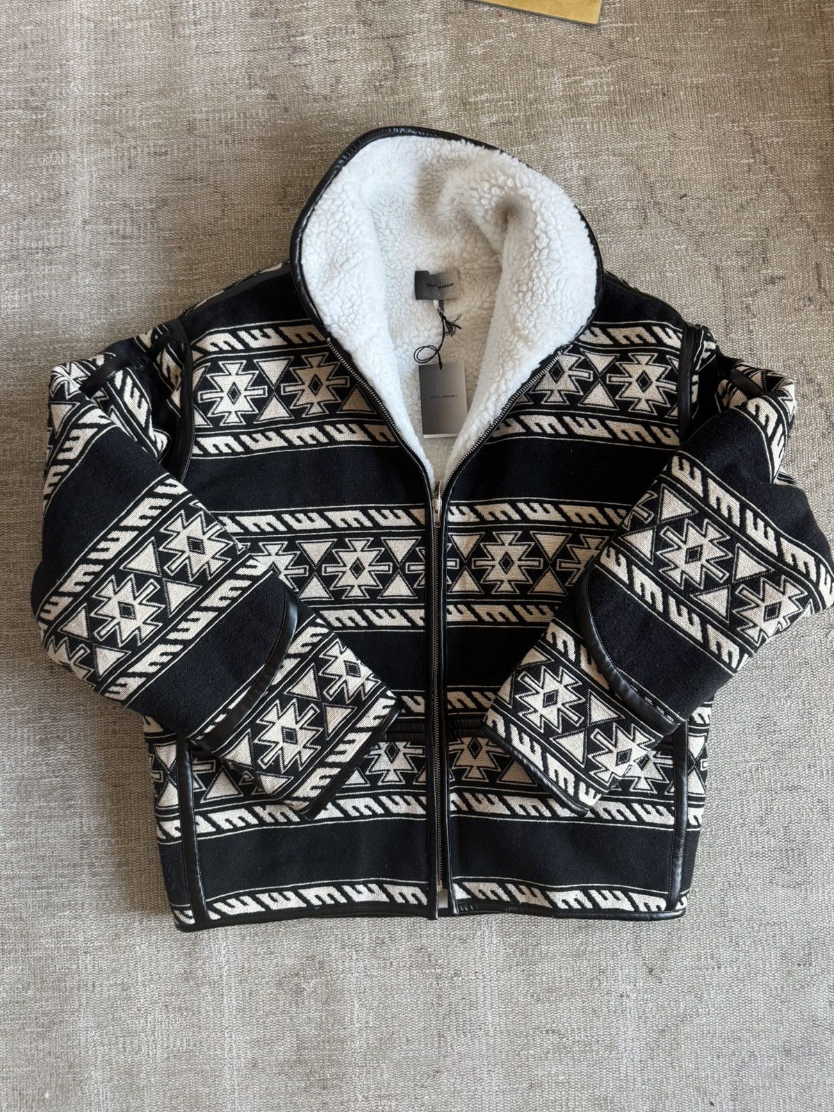 Isabel Marant Isabel Marant jelkinson jacquard sherpa jacket sz L Size US L / EU 52-54 / 3 - 1 Thumbnail