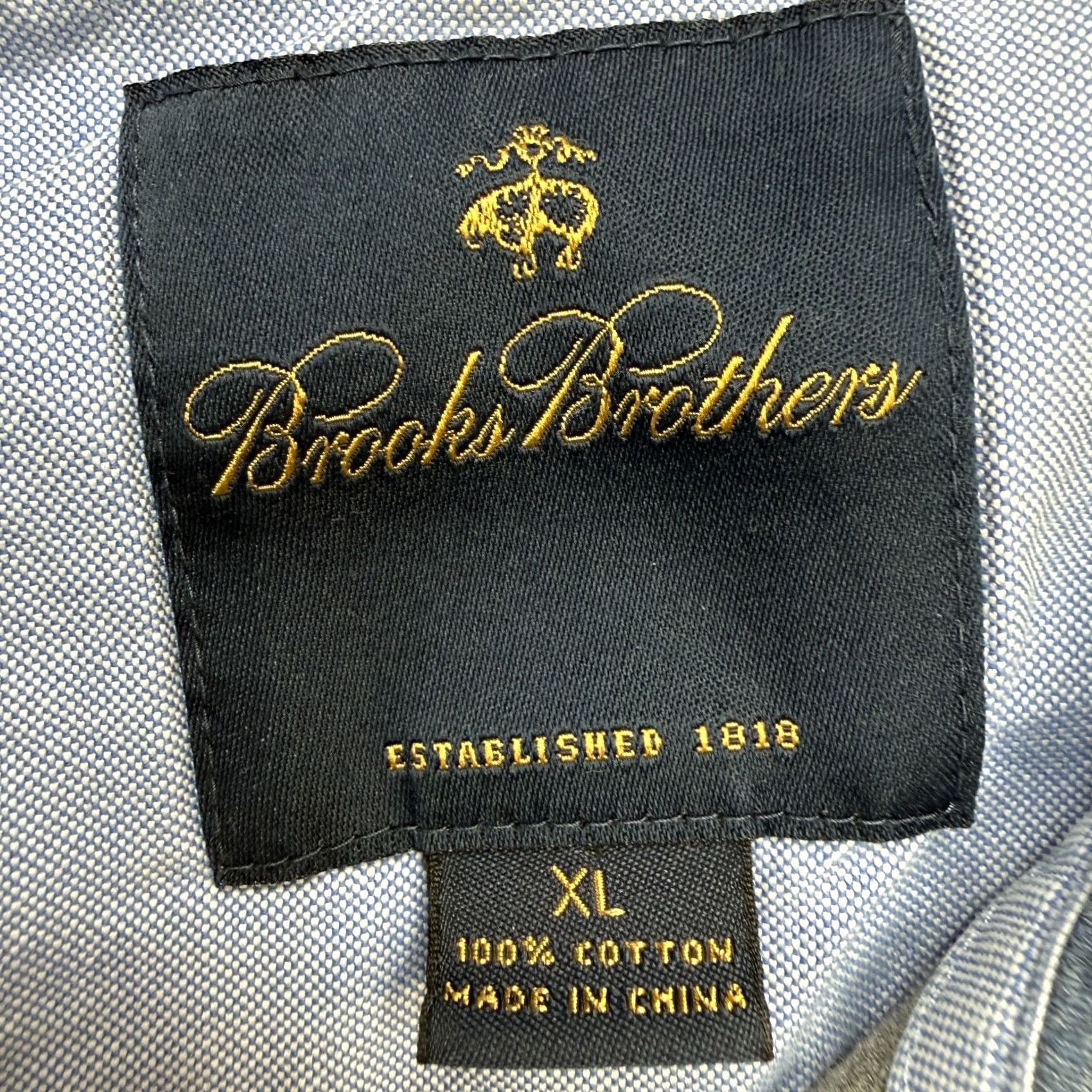 Brooks Brothers Brooks Brothers Sweater Pullover Mens XL Gray Mock Neck Elbow Patches Knit Cotton Size US XL / EU 56 / 4 - 4 Thumbnail