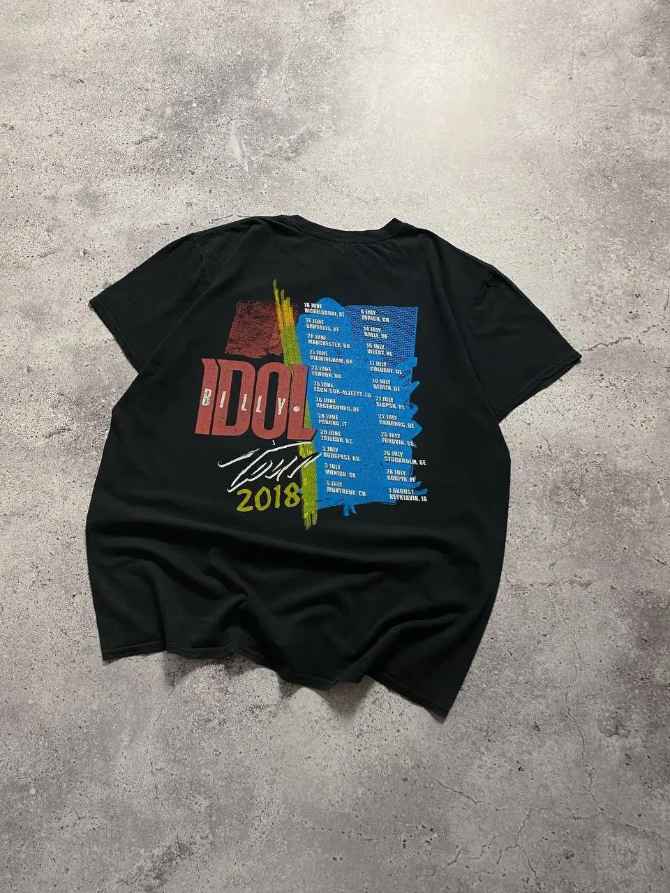Band Tees BILLY IDOL TOUR 2018 PUNK ROCK T SHIRT Size US XL / EU 56 / 4 - 7 Thumbnail