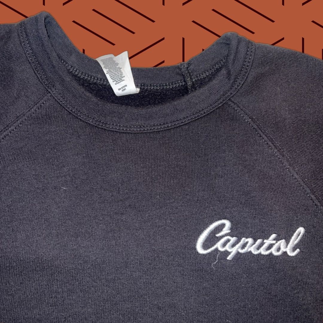 Vintage VINTAGE Capitol Records Logo Sweatshirt 2XL Gray Embroidered Bella & Canvas Men Crew Neck Long Sleeve Pullover Music Cap? Size US XXL / EU 58 / 5 - 1 Thumbnail