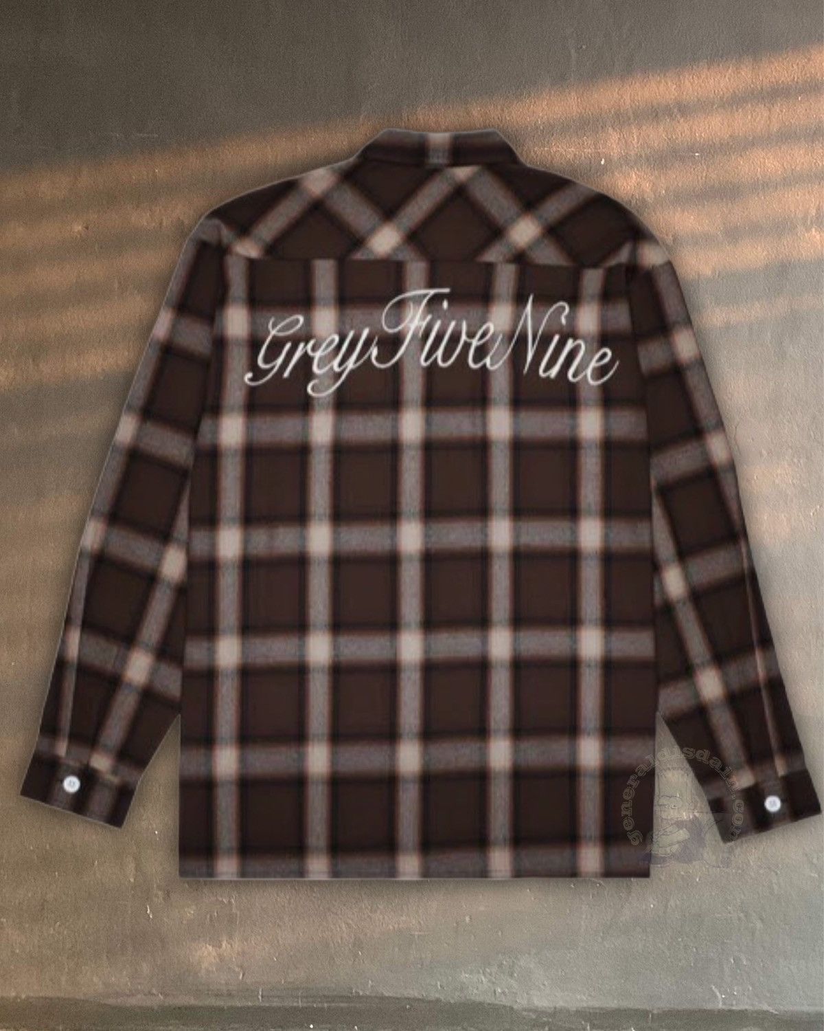 image of G59 Records x Pouya Uicideboy Merch $Uicideboy$ G59 Shadow Plaid Zip Flannel Brown in Brown Plaid (