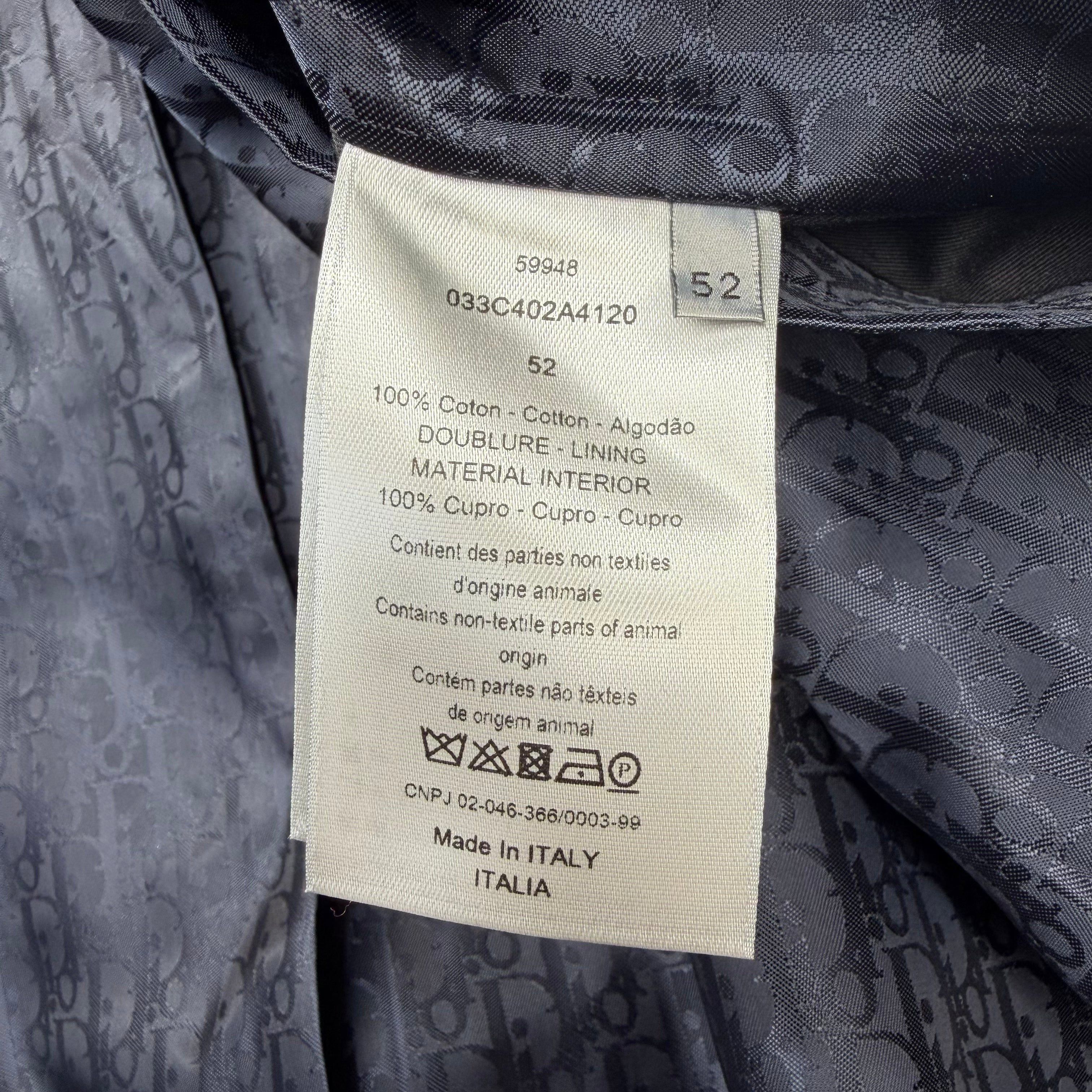 Dior Dior x Jordan Wings Logo Bomber Navy 52 (L) Size US L / EU 52-54 / 3 - 6 Thumbnail