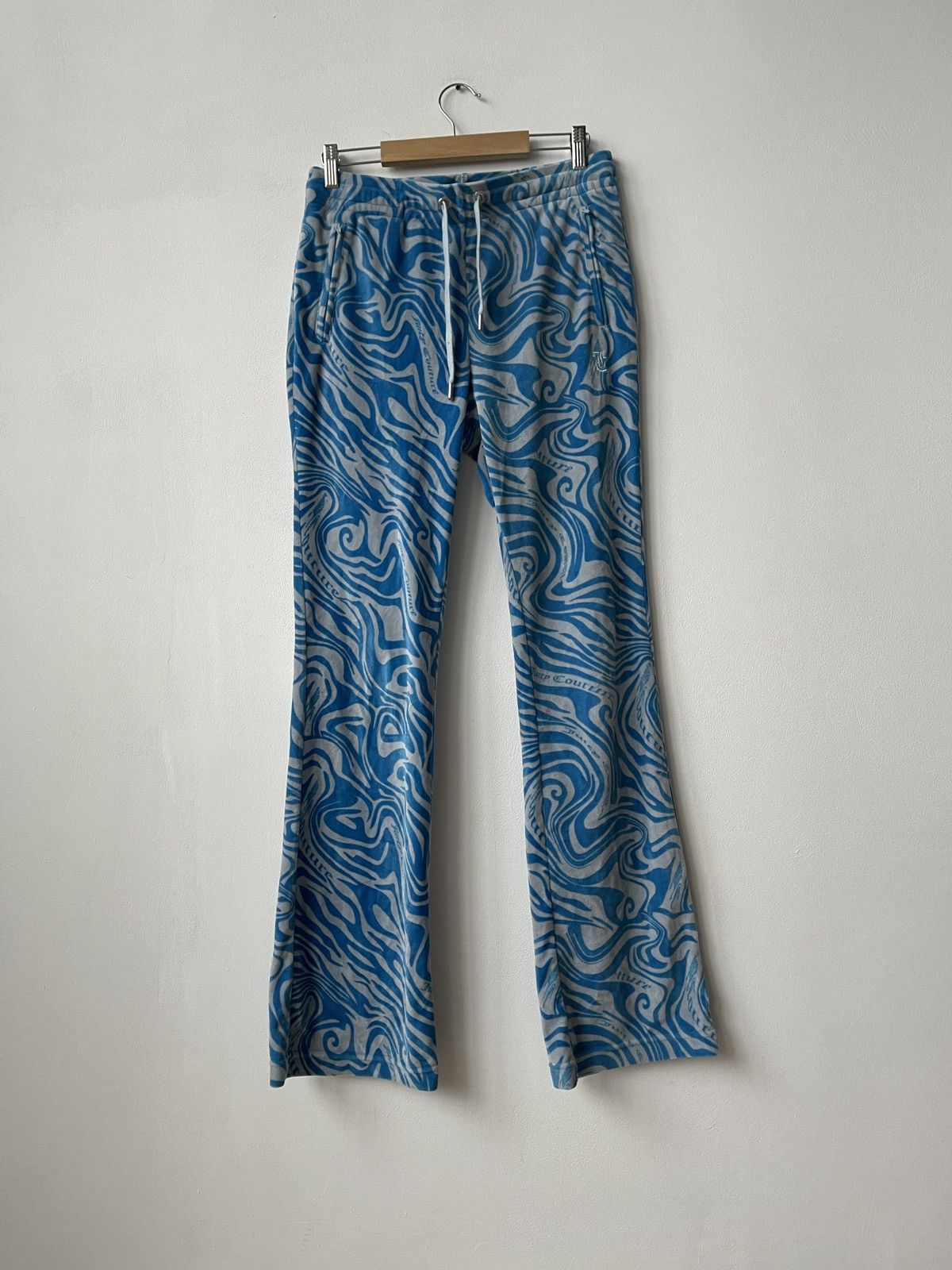 Juicy Couture Juicy Couture Blue Joggers Size M With Sparkly Logo Size 32" / US 10 / IT 46 - 2 Thumbnail
