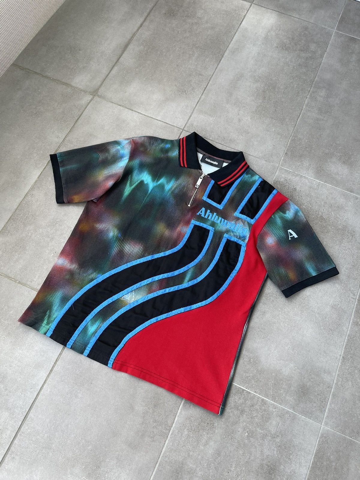 Ahluwalia !DS! AW23 Ahluwalia Sahara Short Sleeve Polo Size US M / EU 48-50 / 2 - 9 Thumbnail