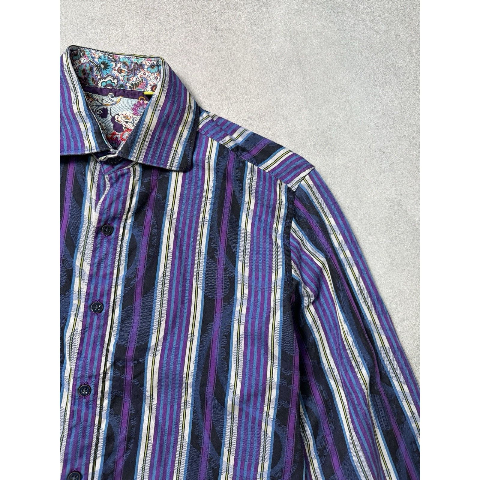 Robert Graham Robert Graham Multicolored Long Sleeve Button Up Shirt Size US M / EU 48-50 / 2 - 6 Thumbnail