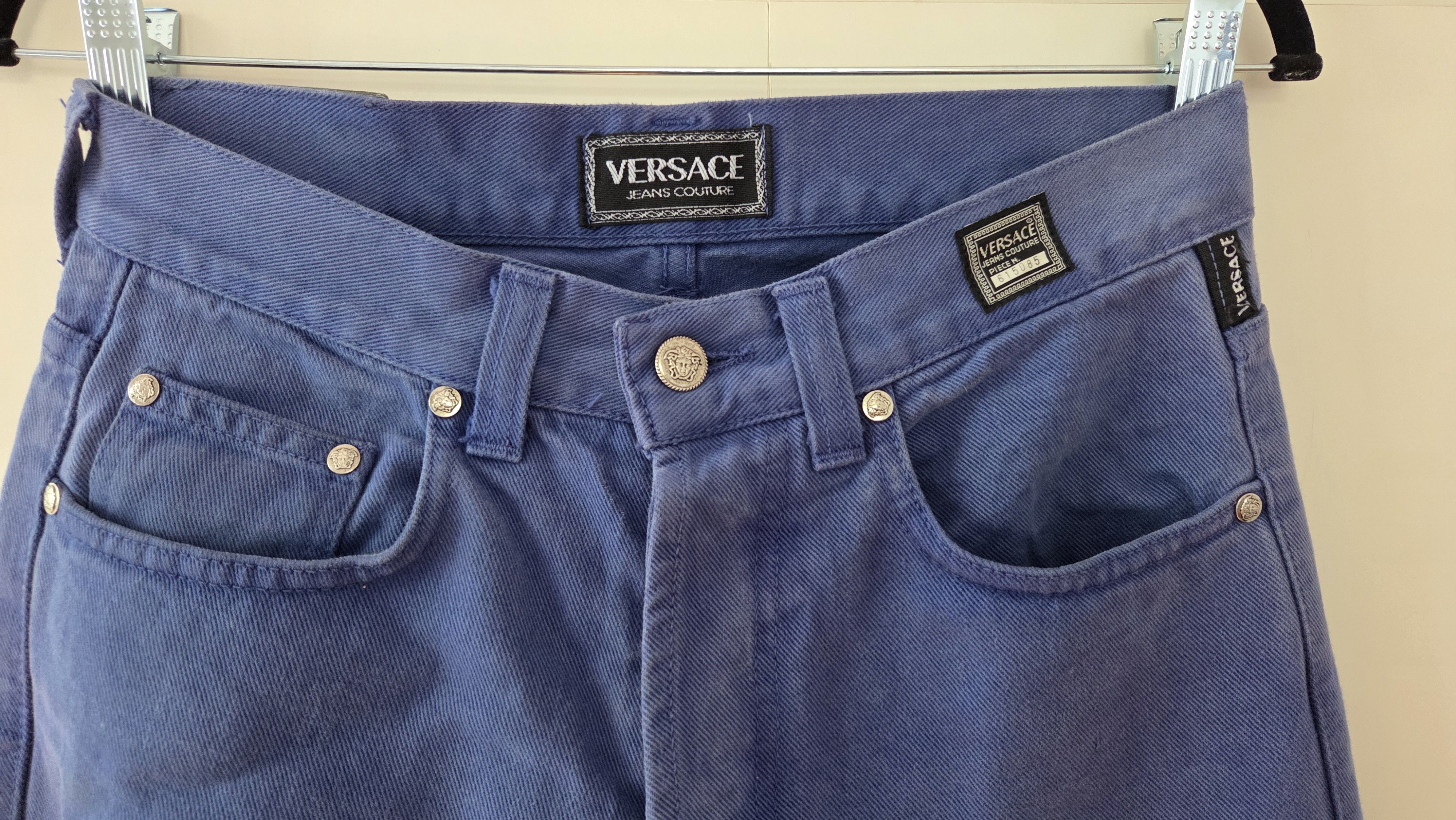 Versace Jeans Couture Y2K Vintage Versace Jeans Couture Deep Cornflower Blue Denim Size US 30 / EU 46 - 5 Thumbnail