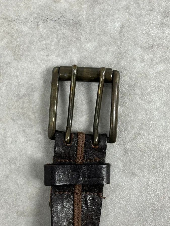 Dolce & Gabbana 2000s Dolce & Gabbana Archive Brown Leather Belt Size ONE SIZE - 5 Thumbnail