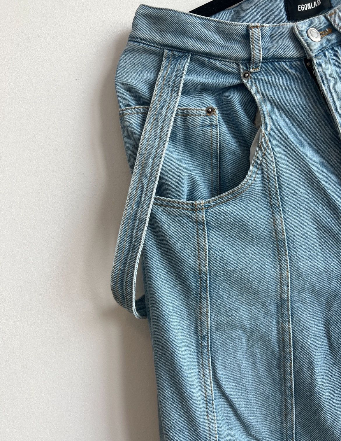 Other Egonlab Blue Cargo Jeans Size US 30 / EU 46 - 3 Thumbnail