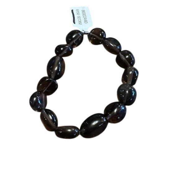 Free People Chunky Smoky Quartz Free People Bead Bracelet Spiritual Ener Size ONE SIZE - 1 Thumbnail