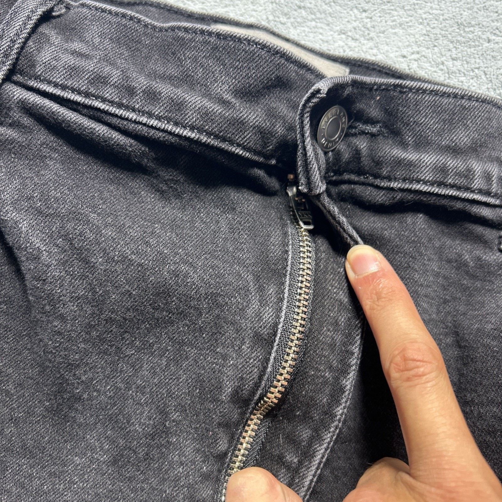 Everlane Beyond Baggy Jeans Women 33 36x24 Raw Hems Hamilton Baggie Size 36" / US 14 / IT 50 - 7 Thumbnail