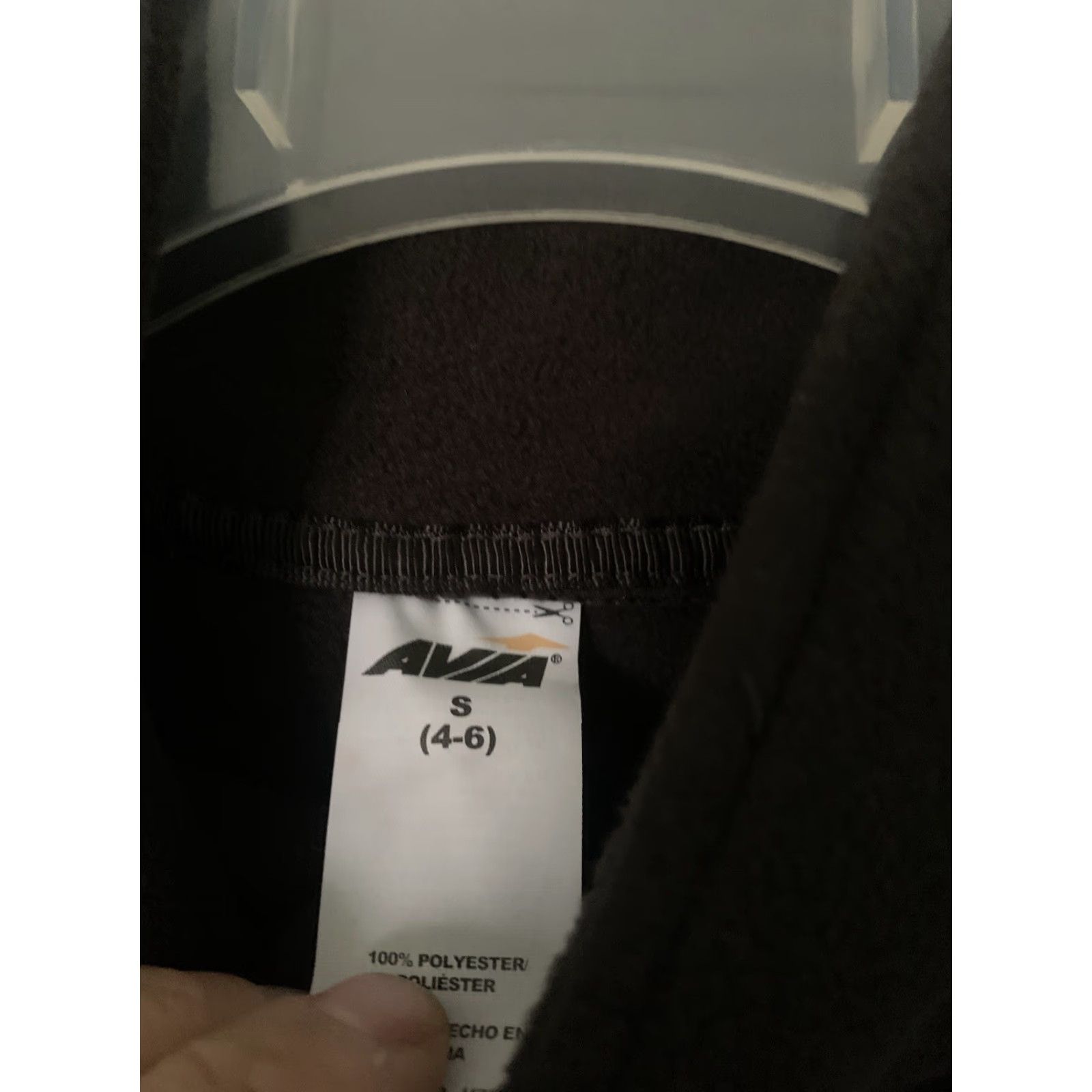 Avia Avia Women’s Black Polar Fleece Jacket Short Zip Pockets Size Small Nwt Size S / US 4 / IT 40 - 4 Thumbnail