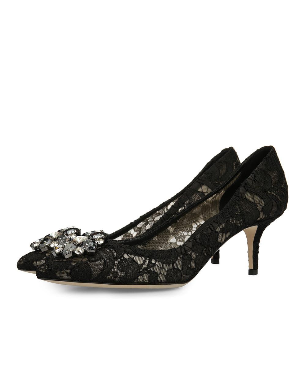 Dolce & Gabbana o1s22i1n0225 60 MM Bellucci Pumps in Black Size US 8 / IT 38 - 3 Thumbnail
