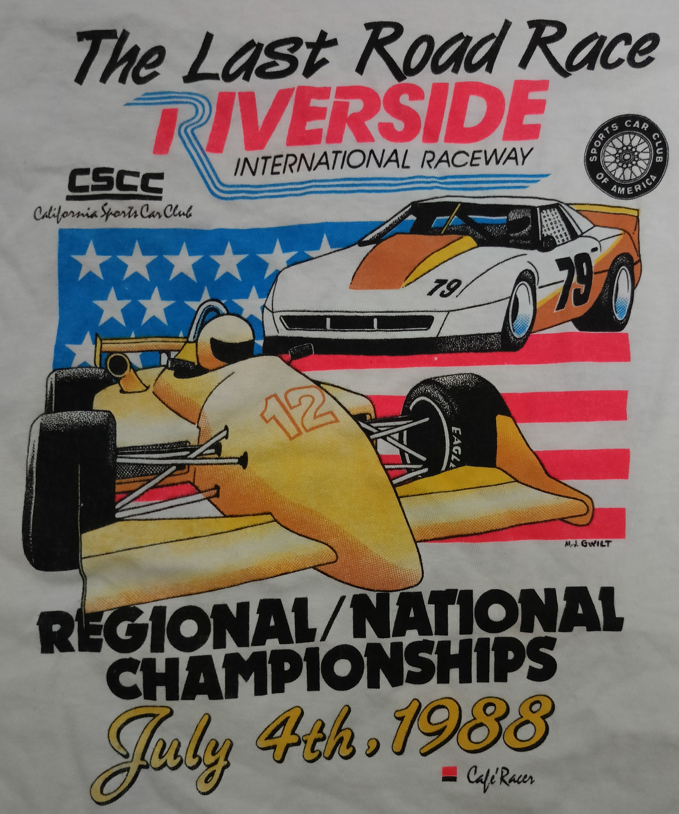 Vintage Vintage t-shirt "The Last Road Race" 1988 Size US L / EU 52-54 / 3 - 4 Thumbnail