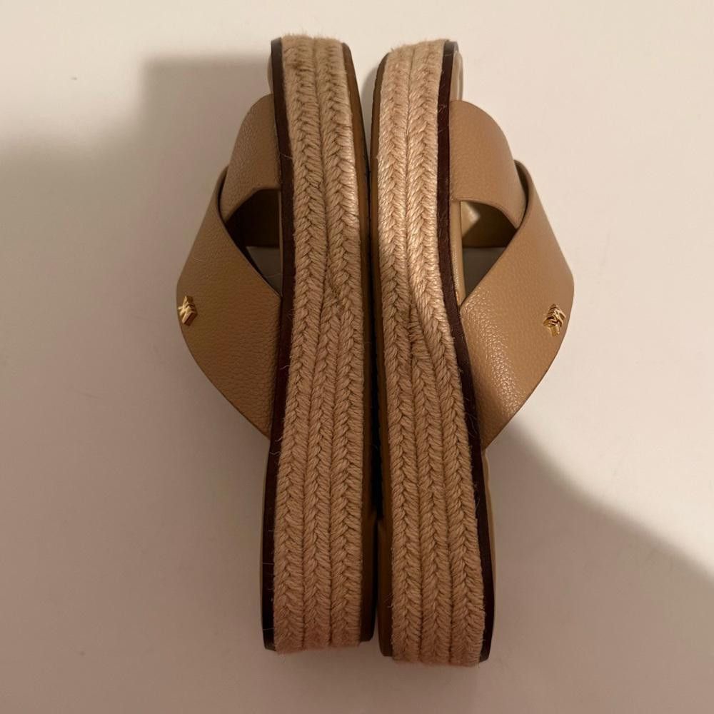 Michael Kors MICHAEL Michael Kors Indira Tan Wedge Espadrille Sandals 6.5 Size US 6.5 / IT 36.5 - 6 Thumbnail