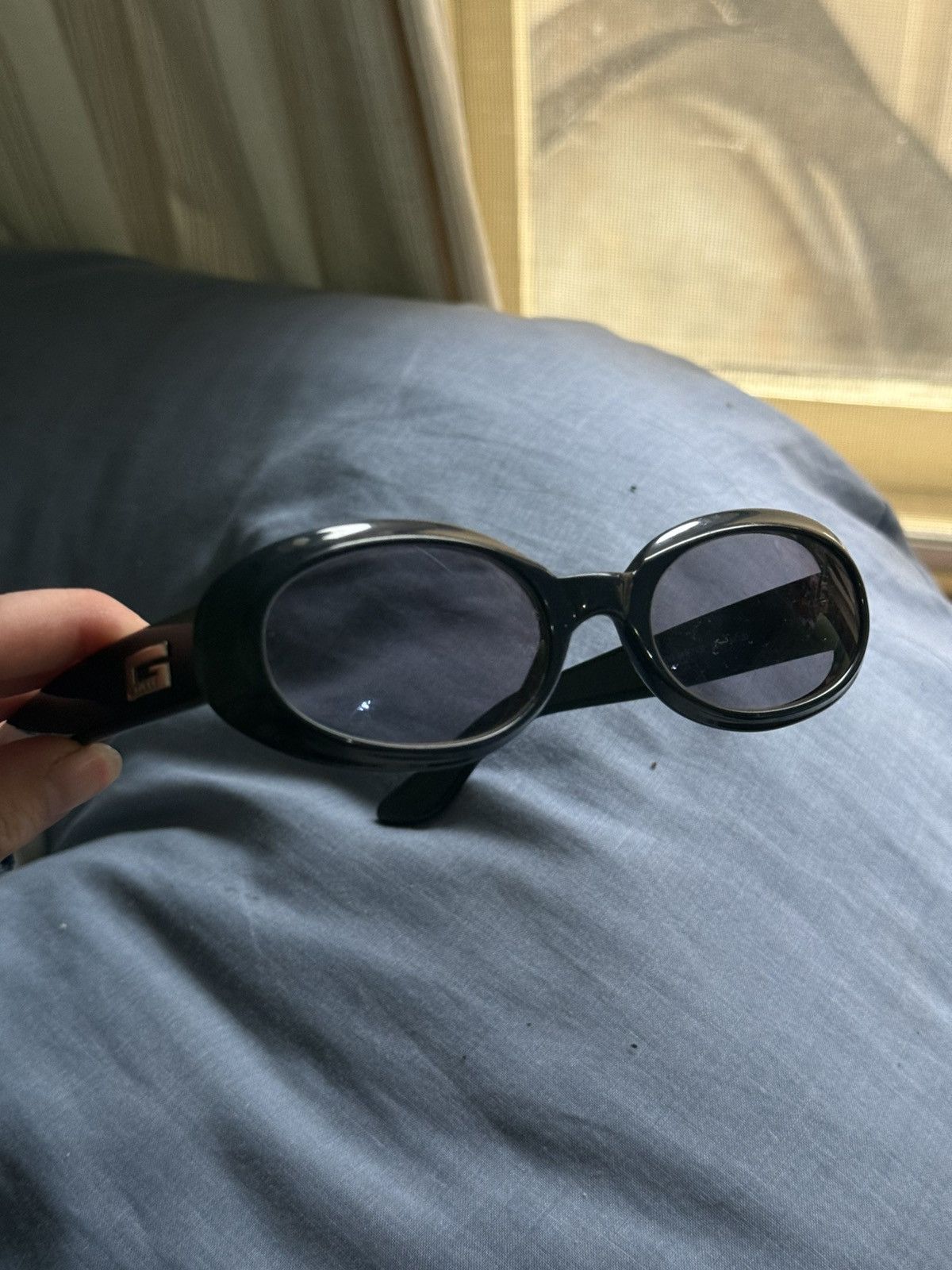 Gucci Sunglasses GG 2419/N/S 807 Oval Navy Sunglasses