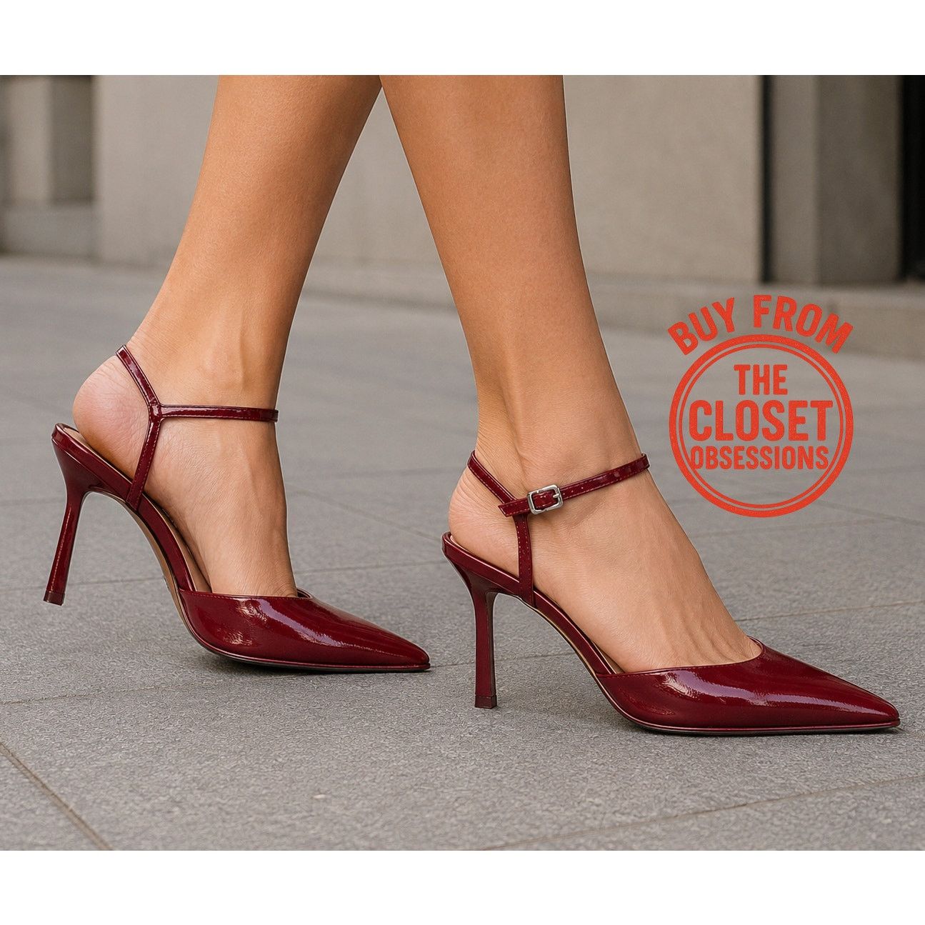 Zara ZARA Cherry Red Slingback Heels Pointed Toe Pumps NWT Size US 7.5 / IT 37.5 - 5 Thumbnail
