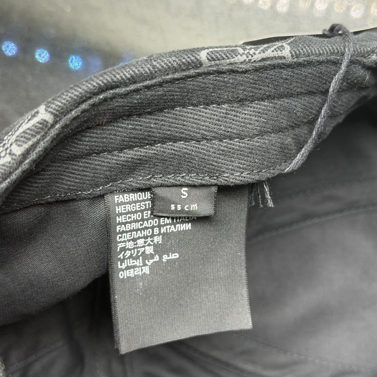 Balenciaga Balenciaga BB Monogram Cap Black Gray Logo Print Adjustable Size ONE SIZE - 6 Thumbnail