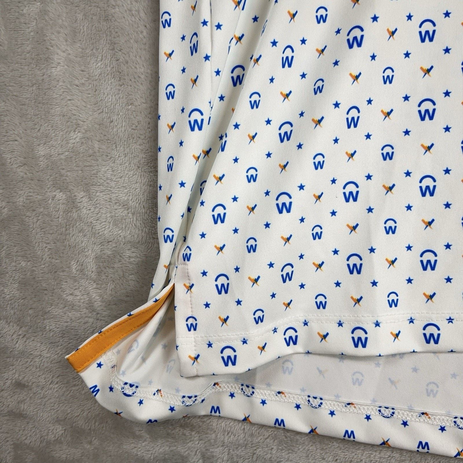 Other Greyson Golf Polo Mens Medium White Blue Workday AOP Size US M / EU 48-50 / 2 - 6 Thumbnail