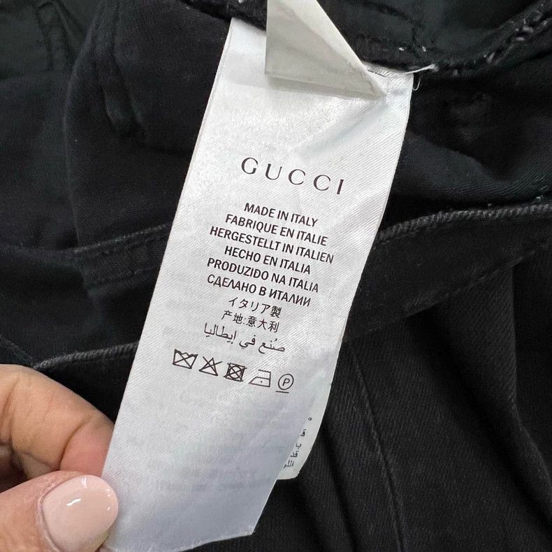 Gucci Gucci Leopard head embroidered slim jeans 2502-Nextarrow Size US 26 / EU 42 - 4 Thumbnail