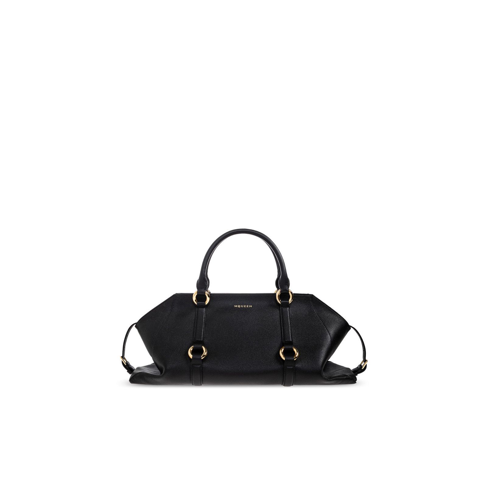 Alexander McQueen ALEXANDER MCQUEEN Farringdon Medium $2690 Black Top Handle B Size ONE SIZE - 1 Thumbnail