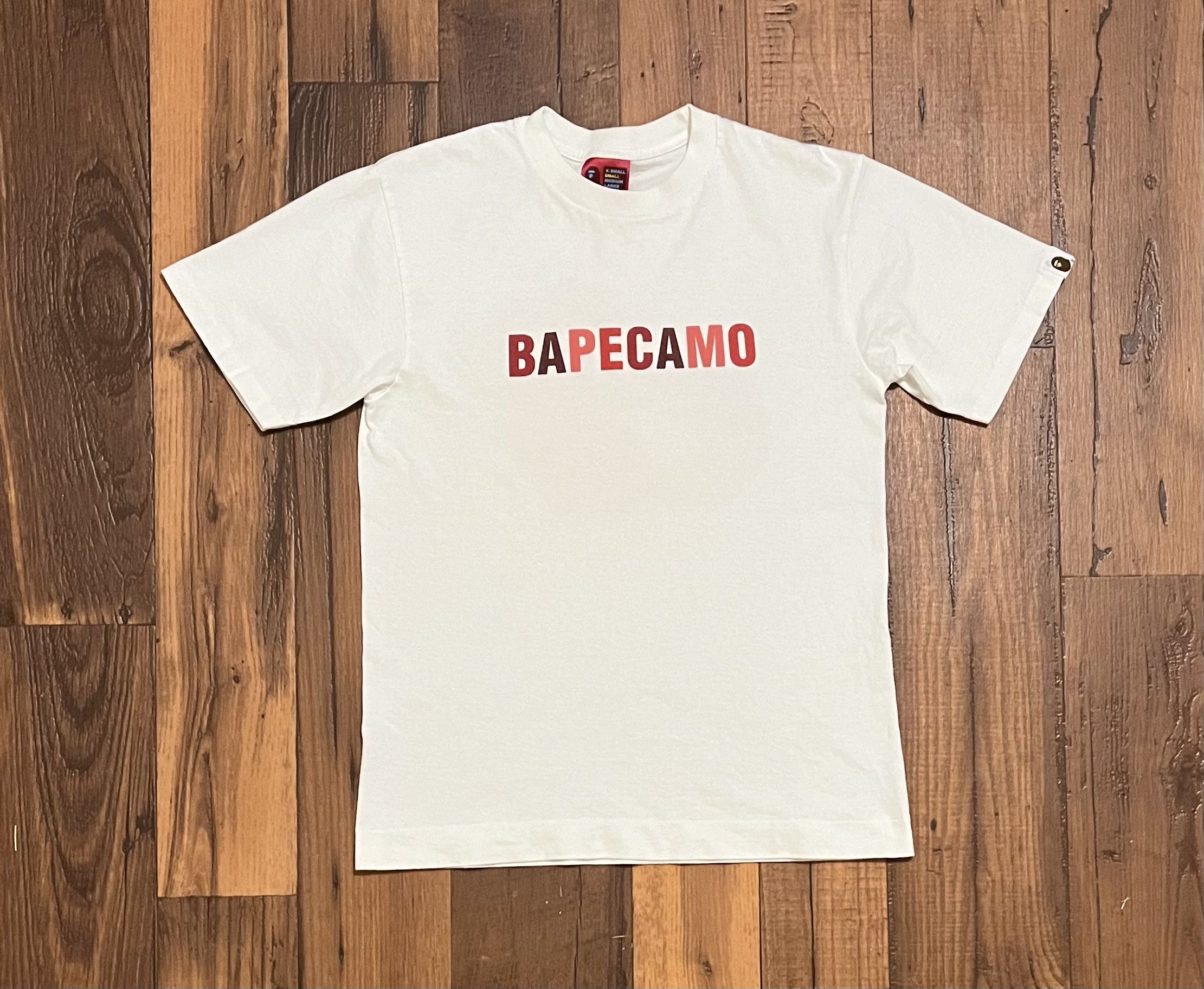 Bape Bape red camo tee shirt Size US S / EU 44-46 / 1 - 1 Thumbnail