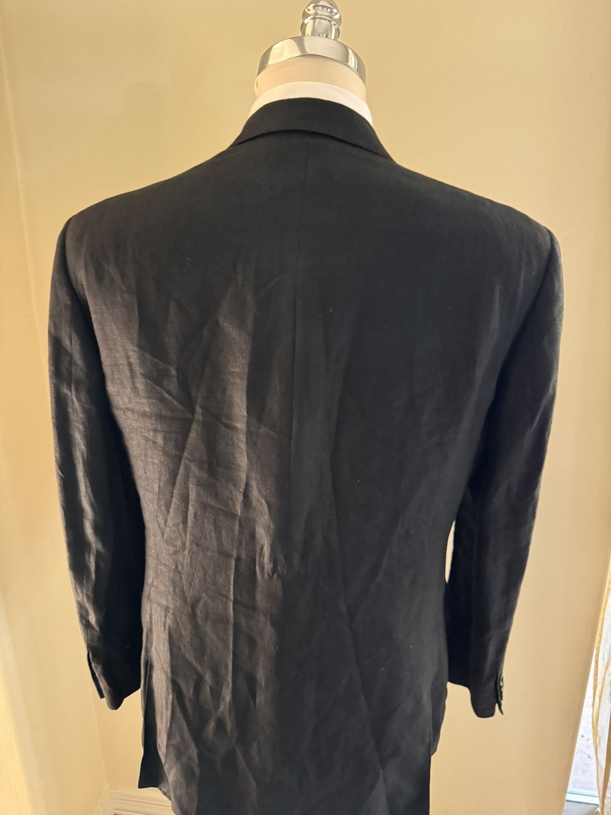 Ralph Lauren Black Label × Vintage Ralph Lauren Made in Italy Linen Black Label Jacket 44R Size 44R - 7 Thumbnail