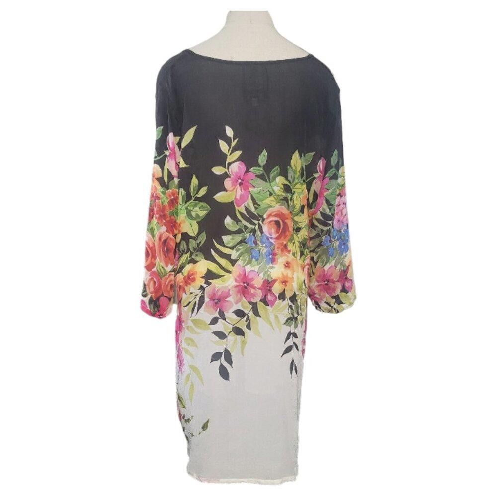Designer CT1582 Johnny Was Floral Tunic L Size L / US 10 / IT 46 - 3 Thumbnail