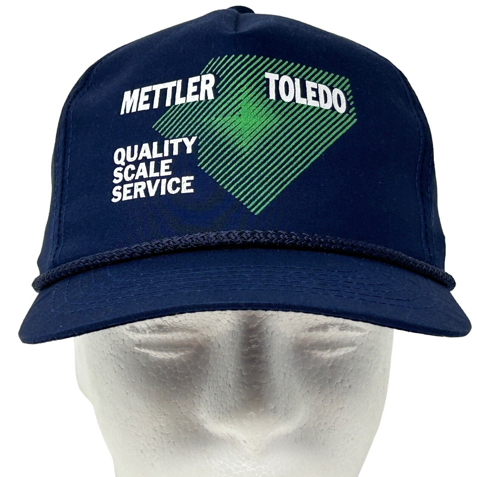 Vintage Vintage 90s Mettler Toledo Scales Hat Baseball Cap Rope Blue Size ONE SIZE - 2 Thumbnail
