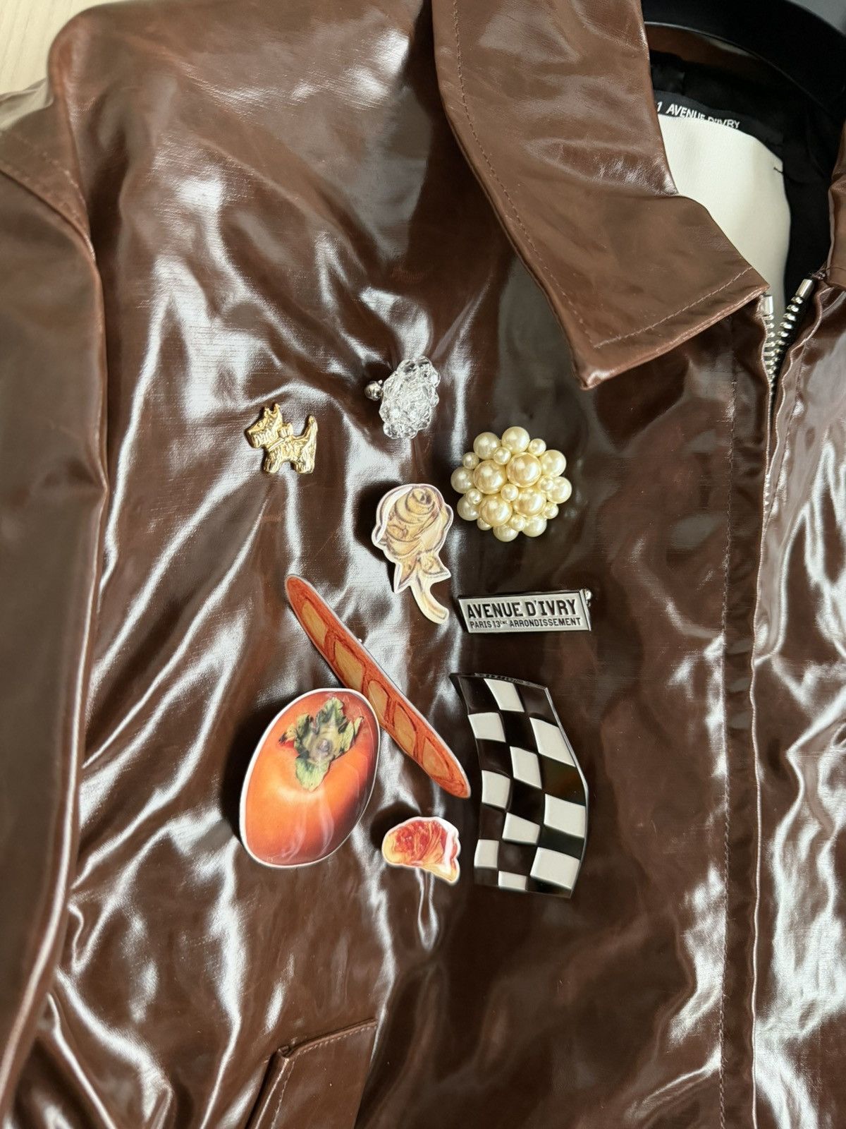 Song For The Mute Song for the Mute Leather Jacket – Brown – Size 46 Size US S / EU 44-46 / 1 - 3 Thumbnail