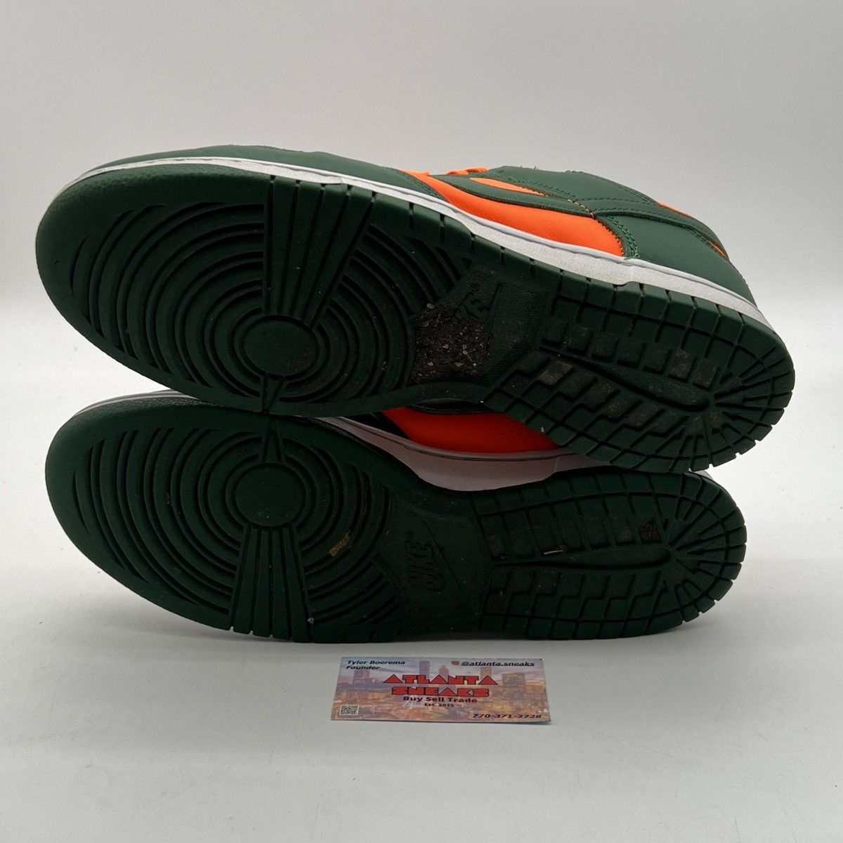 Nike Nike dunk low Miami Hurricanes Size US 12.5 / EU 45-46 - 7 Thumbnail